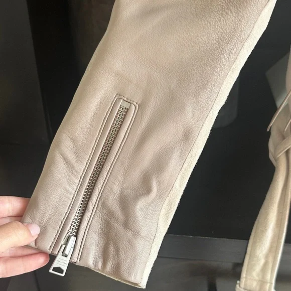 AllSaints Balfern leather biker jacket - Picture 3 of 8